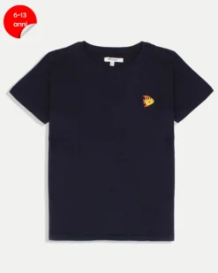 WAIKIKI RUN -T-SHIRT JUNIOR ( 6-13 ANNI) BLU SCURO CON DETTAGLIO GRAFICO, PARANZA