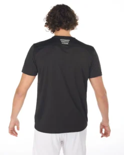 WAIKIKI RUN - T-SHIRT MEZZA MANICA SPORTIVA NERA DA UOMO - ARGO
