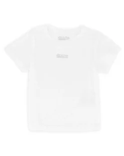 WAIKIKI RUN - T SHIRT MEZZA MANICA JUNIOR ( 4-13 ANNI) BIANCA, CAROTA