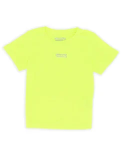 WAIKIKI RUN - T SHIRT MEZZA MANICA JUNIOR ( 4-13 ANNI) GIALLO FLUO , CAROTA