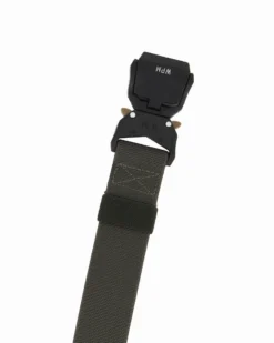 WAMPUM - Cintura tattica elasticizzata verde militare da uomo con scatola