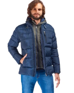 WAMPUM - GIUBBINO CON CAPPUCCIO STACCABILE
