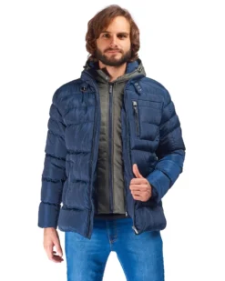 WAMPUM - GIUBBINO CON CAPPUCCIO STACCABILE