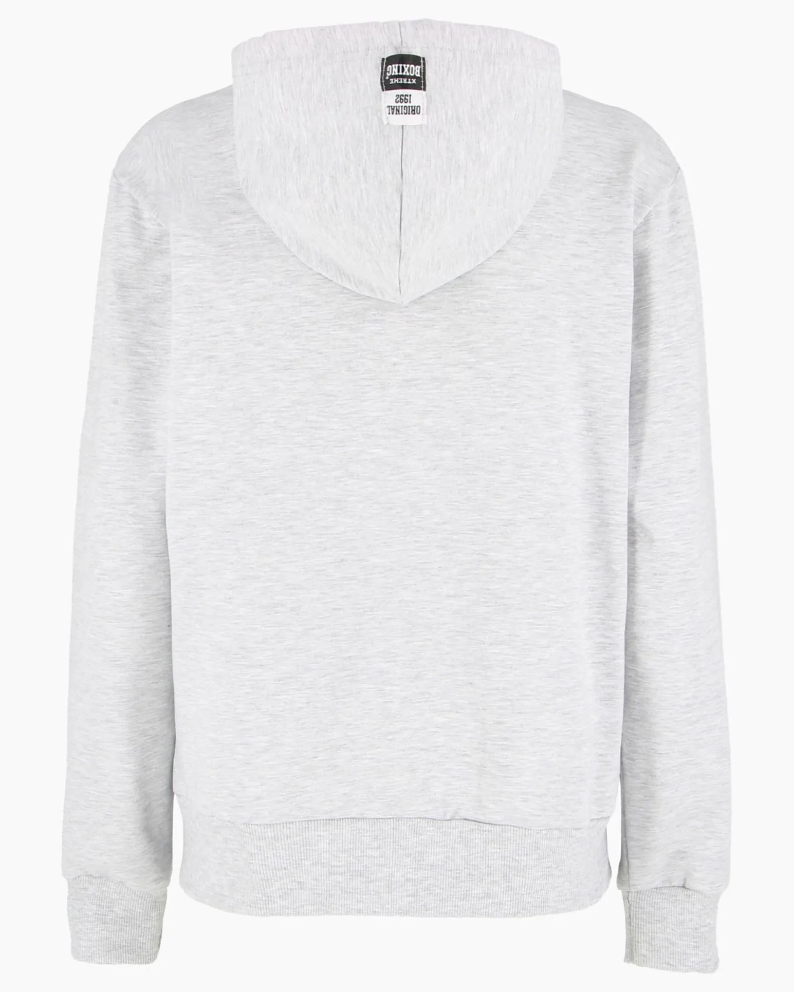 XTREME BOXING - Felpa con cappuccio e zip completa grigia da donna in cotone