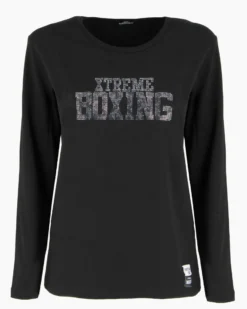 XTREME BOXING - MAGLIA NERA A MANICA LUNGA DA DONNA