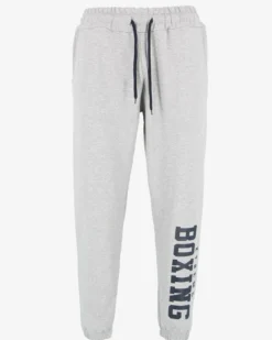 XTREME BOXING - PANTALONE TUTA GRIGIO DA UOMO CON POLSINO