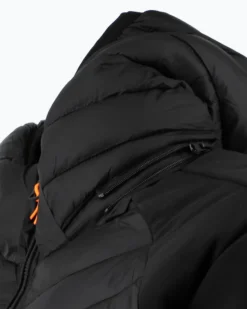 YELLOW DOG - Giubbino neoprene + nylon con cappuccio nero