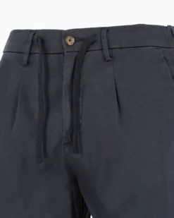 YELLOW DOG - Pantalone tasca america blu con laccio