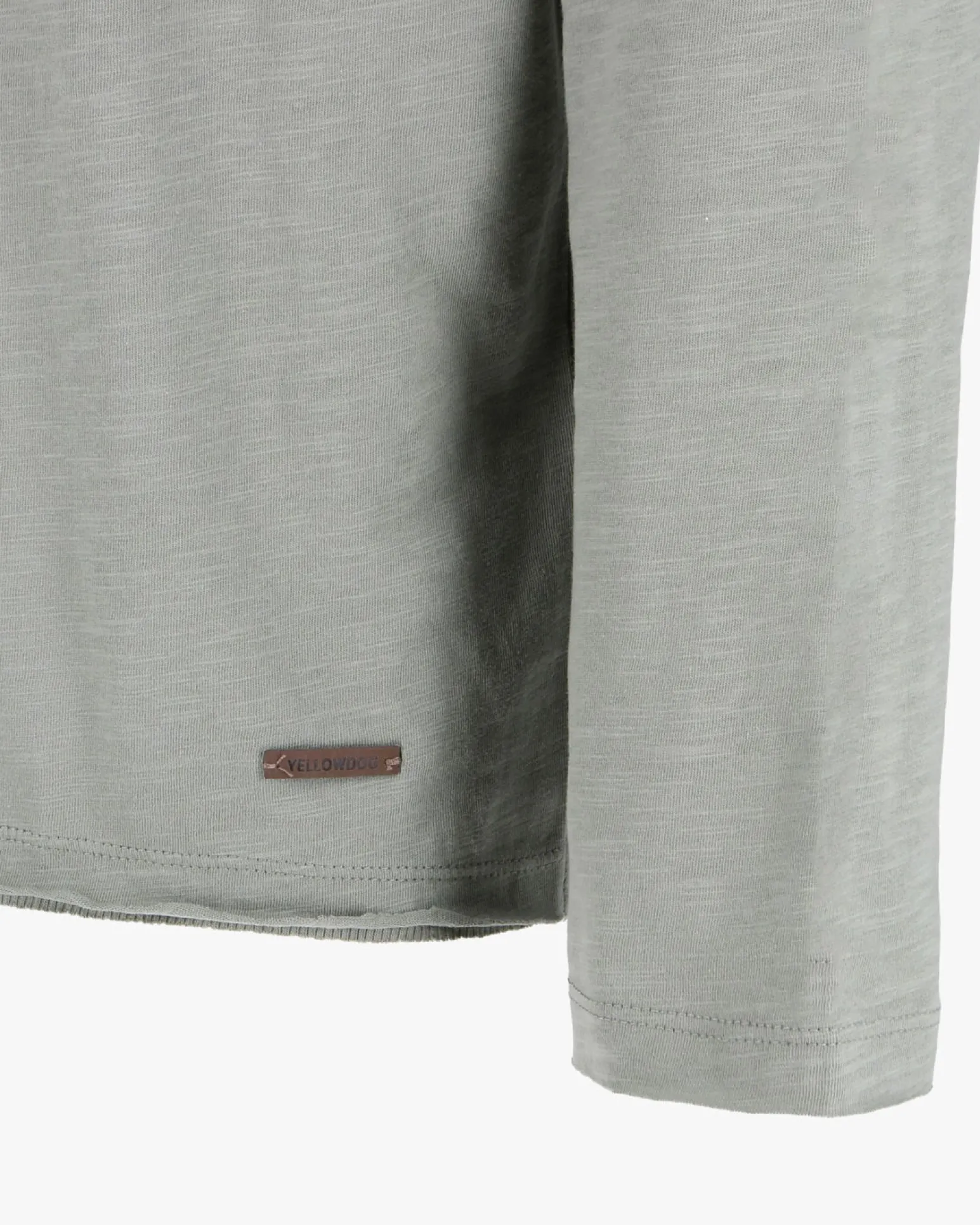 YELLOW DOG - Tshirt manica lunga verde salvia