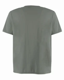 YELLOW DOG - TSHIRT VERDE MUSCHIO MANICA CORTA IN TESSUTO TECNICO