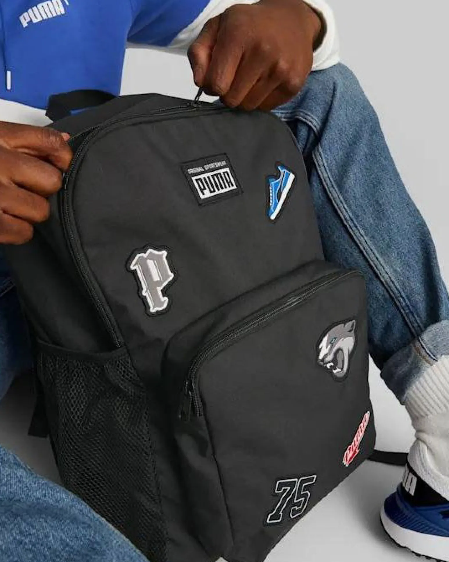 ZAINO PATCH BACKPACK BLACK
